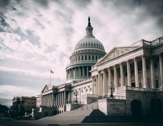 Image from Unsplash of the U.S. capitol building