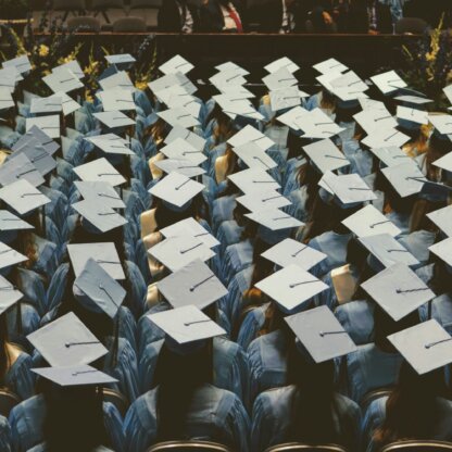 Image from Unsplash for the graduation cap featured image