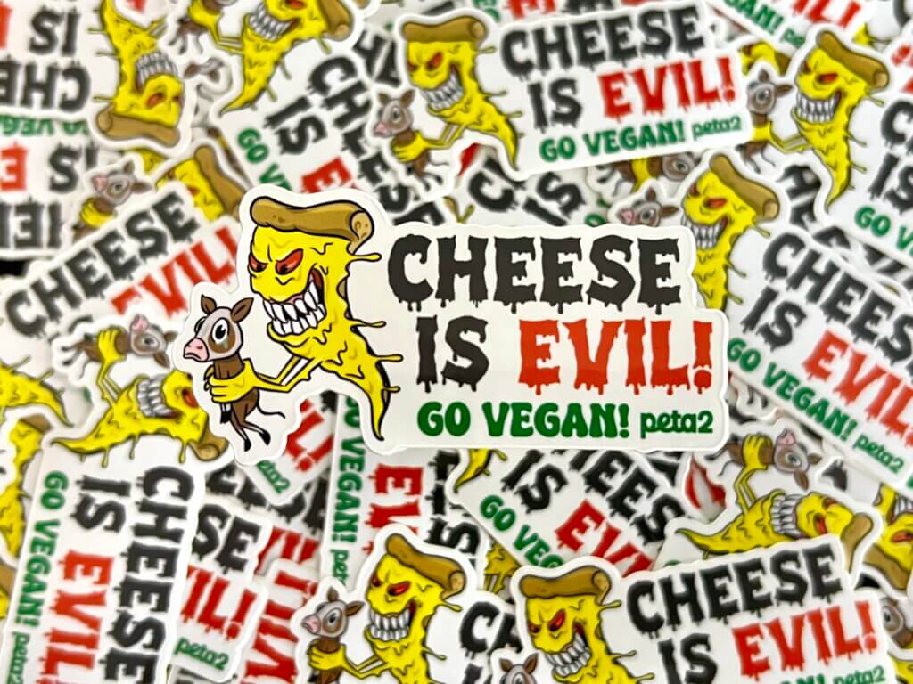 PETA-owned image for the cheese is evil page