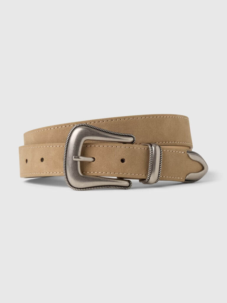 Image from Gap Factory website for the vegan leather belts article