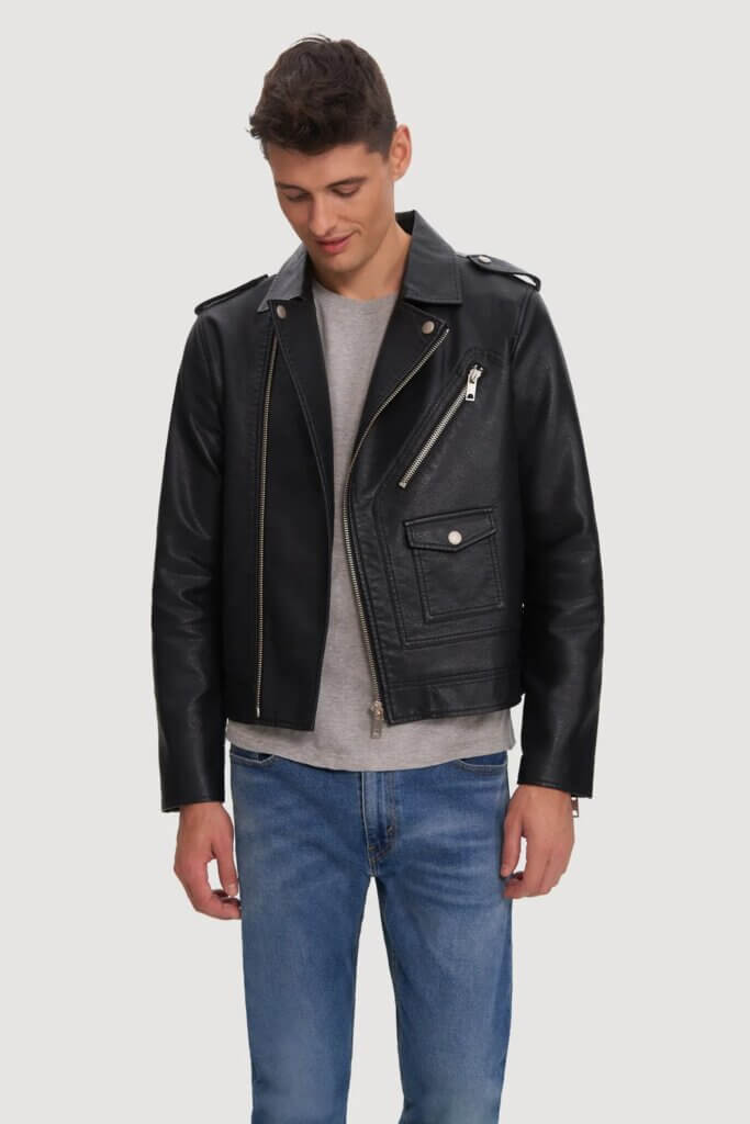 Image from Noize website for the vegan leather jackets article