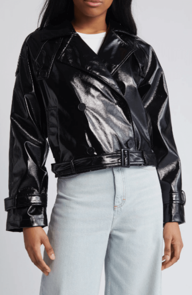 Image from Nordstrom website for the vegan leather jackets article