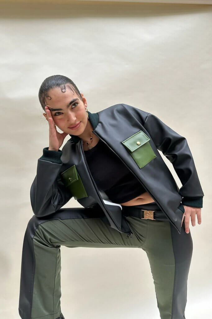 Image from Tea & Tequila website for the vegan leather jackets article