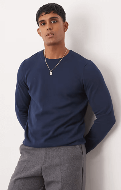 Image from ASOS website for the wool-free sweaters article