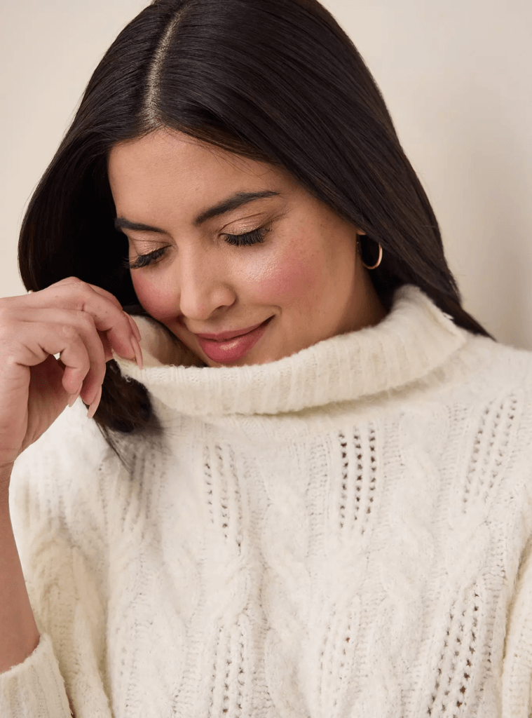 Image from Torrid website for the wool-free sweaters article