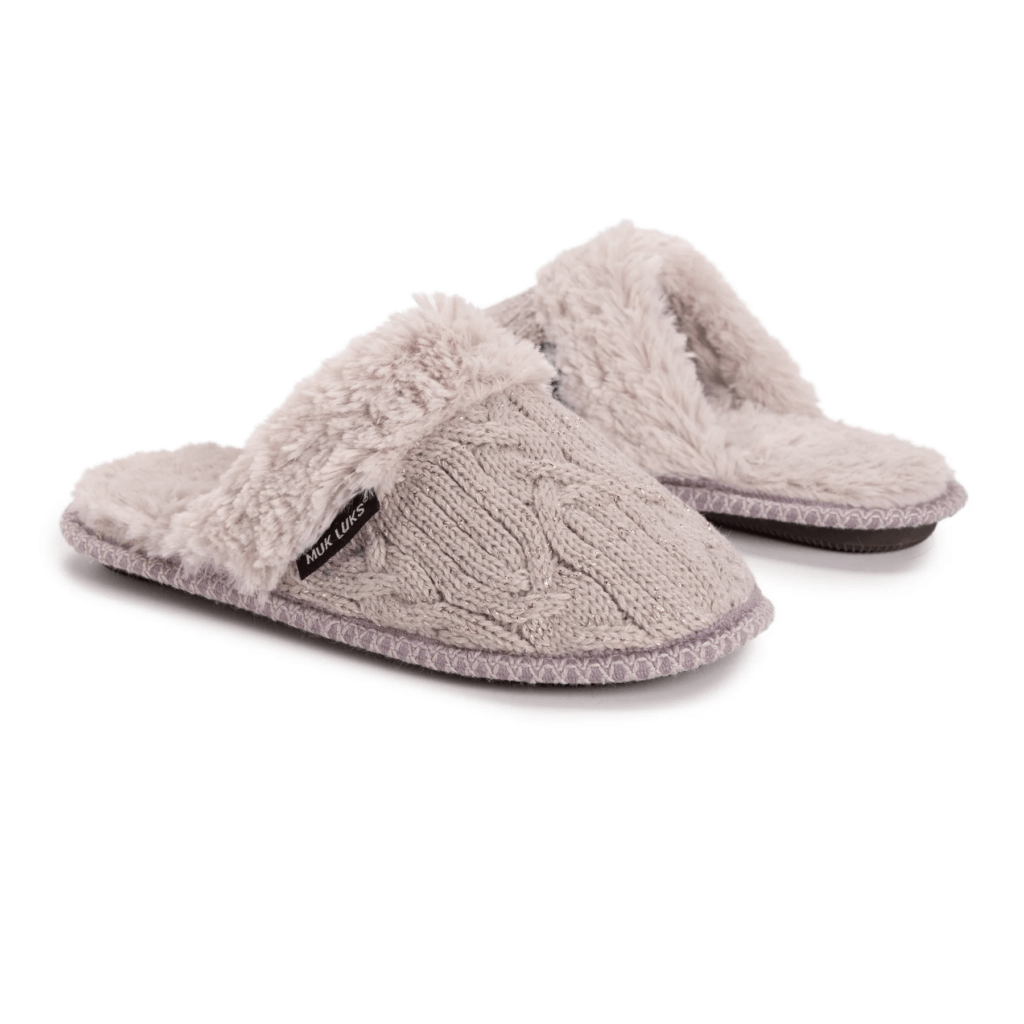 Image from Muk Luks website for the cashmere-free slippers article