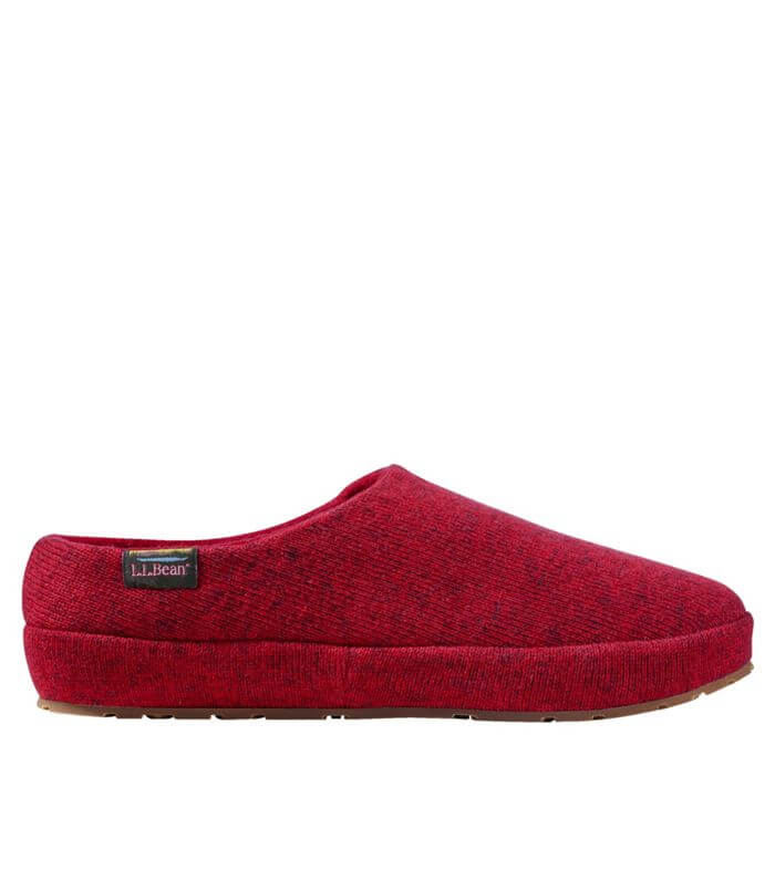 Image from L.L.Bean website for the cashmere-free slippers article