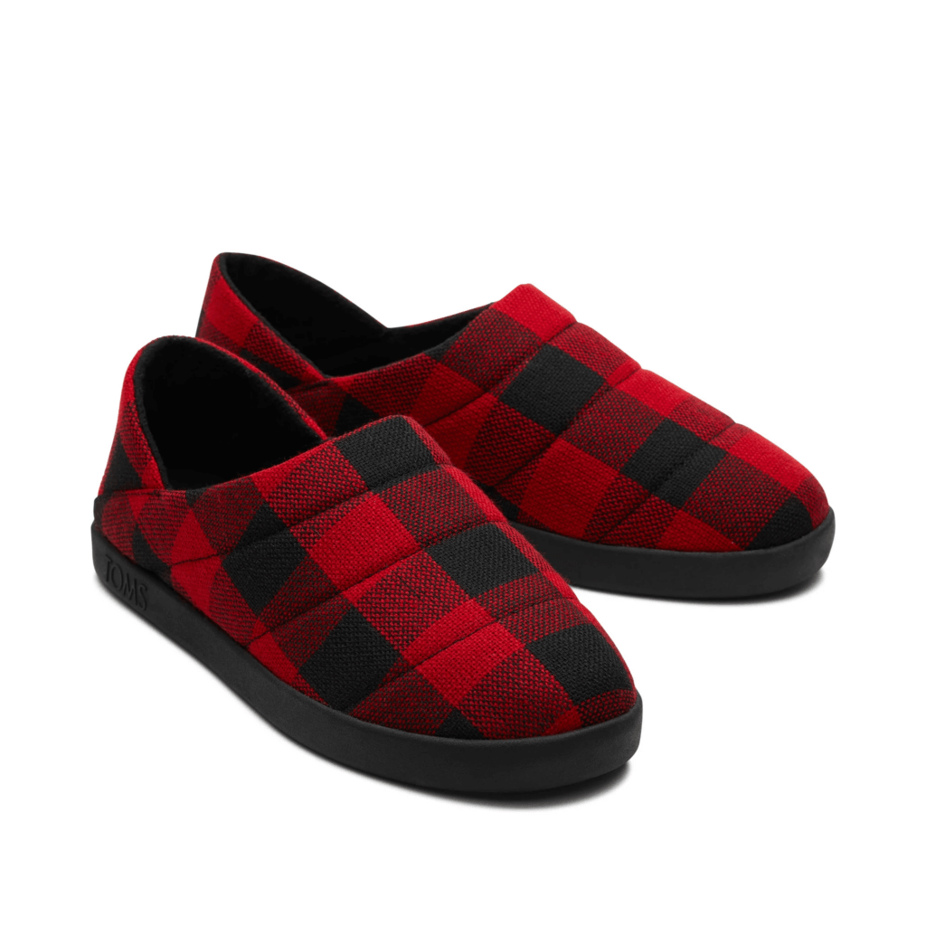 Image from TOMS website for the cashmere-free slippers article