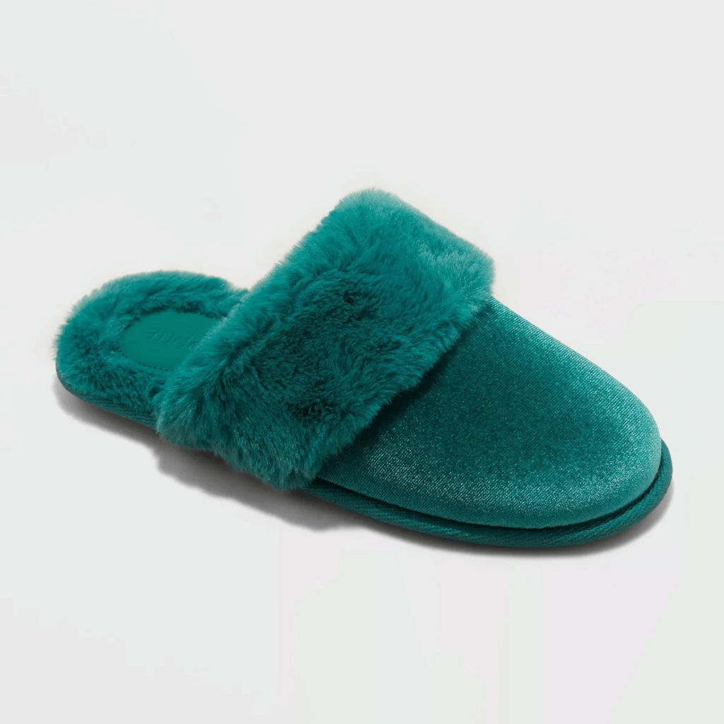 Image from Target website for the cashmere-free slippers article