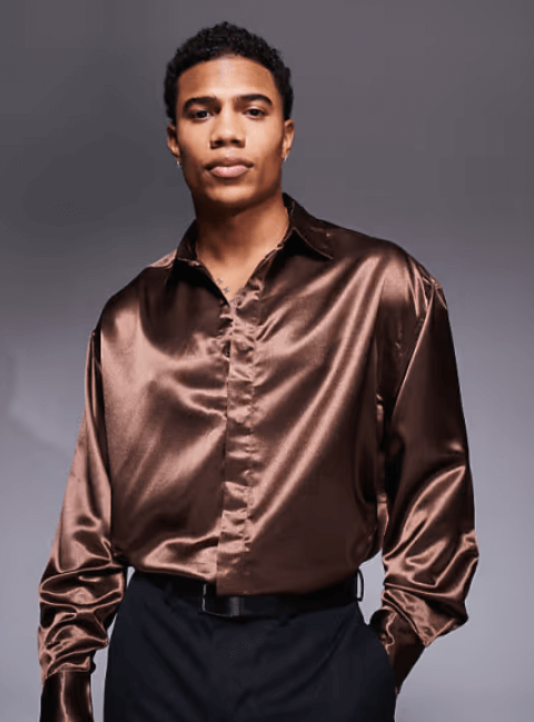 Image from ASOS website for the silk-free shirts article