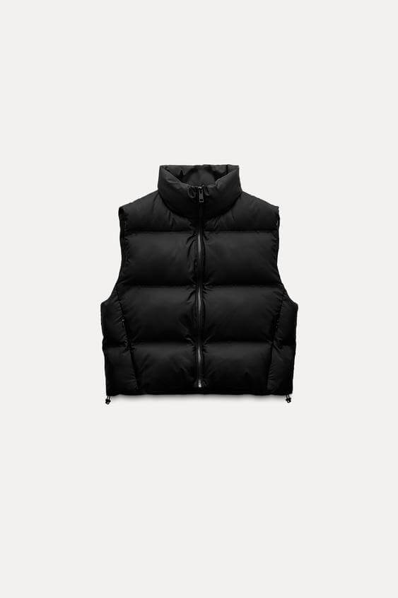 Image from Zara website for the down-free vests article